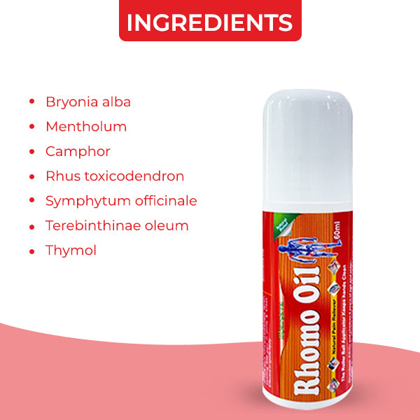 Rhomo Oil Roll On Ingredients