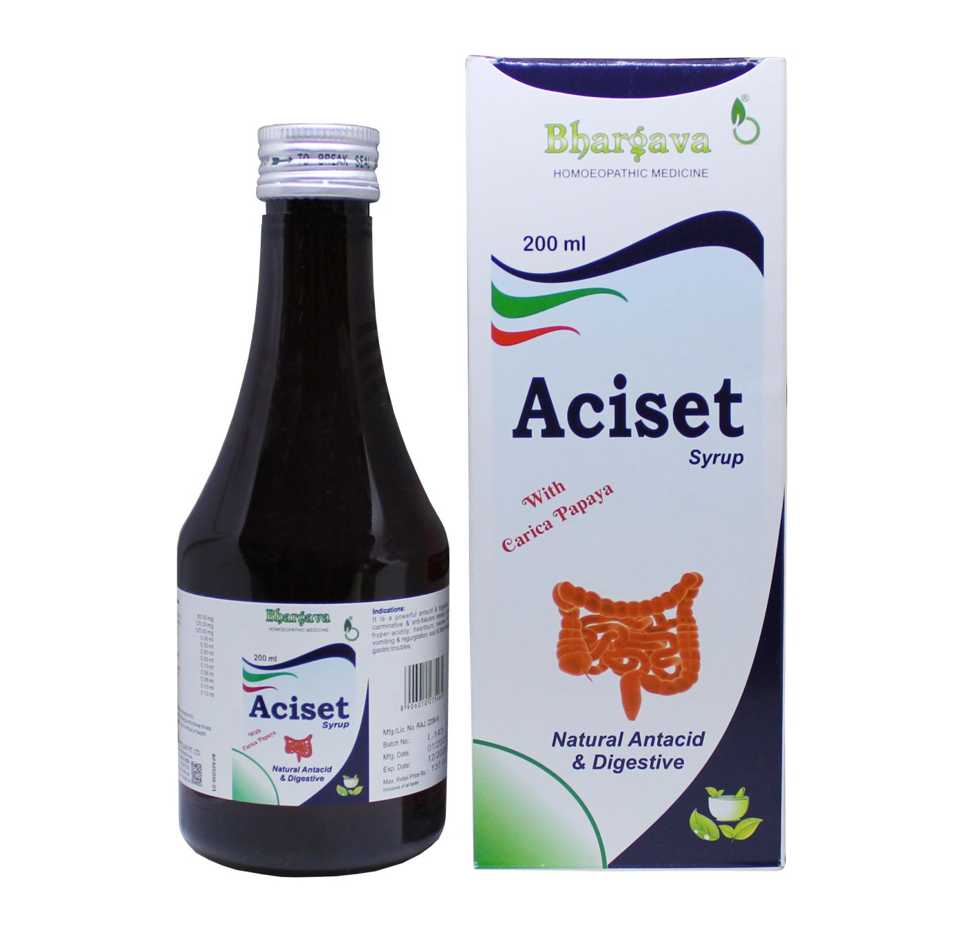 Aciset Digestive Syrup Homeopathic Medicine style=