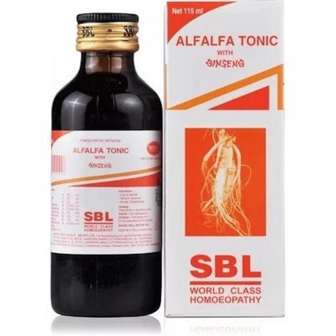 SBL Alfalfa Tonic with Ginseng Homeopathic Medicine style=