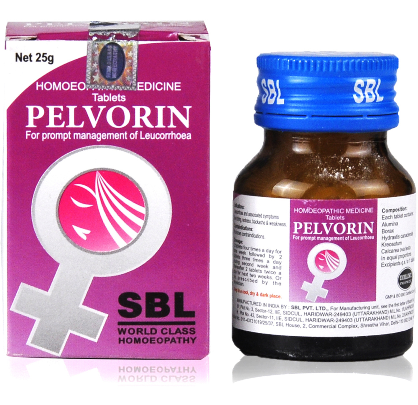 SBL Pelvorin Tablet Homeopathic Medicine